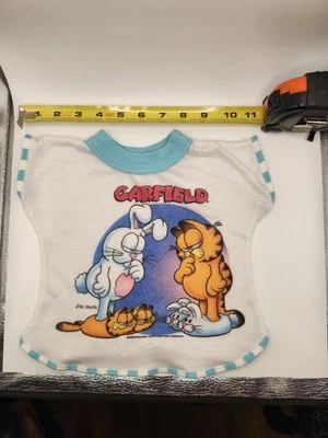 Винтажный Garfield оборки платье мультфильм рубашка Kids девочек размер игрушка кукла США 1978 - Изображение 1 из 4
