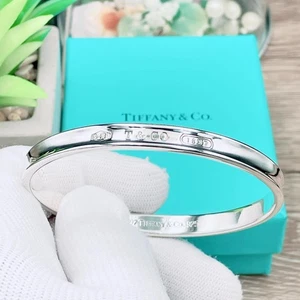Bracciale stretto TIFFANY & Co.1837 argento sterling 925 accessorio gioielli - Foto 1 di 10