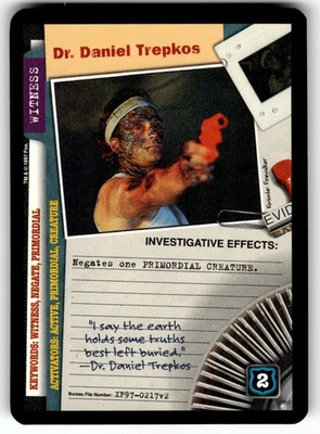 The X-Files CCG: The Truth is Out There Card R Dr. Daniel Trepkos - Image 1 of 4
