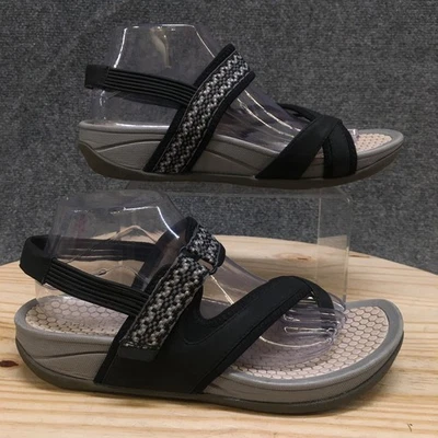 Baretraps Sandals Womens 9.5M Slingback Black Leather Slip On Open Toe Casual - Image 1 of 4