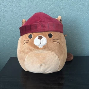 Squishmallows Chip der braune Biber mit Hut Harvest Squad 8 Zoll weiches Stofftier Plüsch - Bild 1 von 7