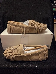 Neu H&M Premium Selection Wildleder-Halbschuhe mit Fransen Damengröße 4 - Bild 1 von 5