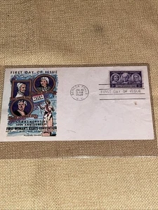 WOMAN'S RIGHTS CONVENTION CENTENNIAL 1948 PREMIUM FLUEGEL CACHET FDC UNADD - Bild 1 von 2