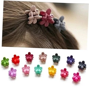 Bangs Mini Assorted Colored Hair Claw Clips, 30 Pieces - Hair Pins for Little - Picture 1 of 7