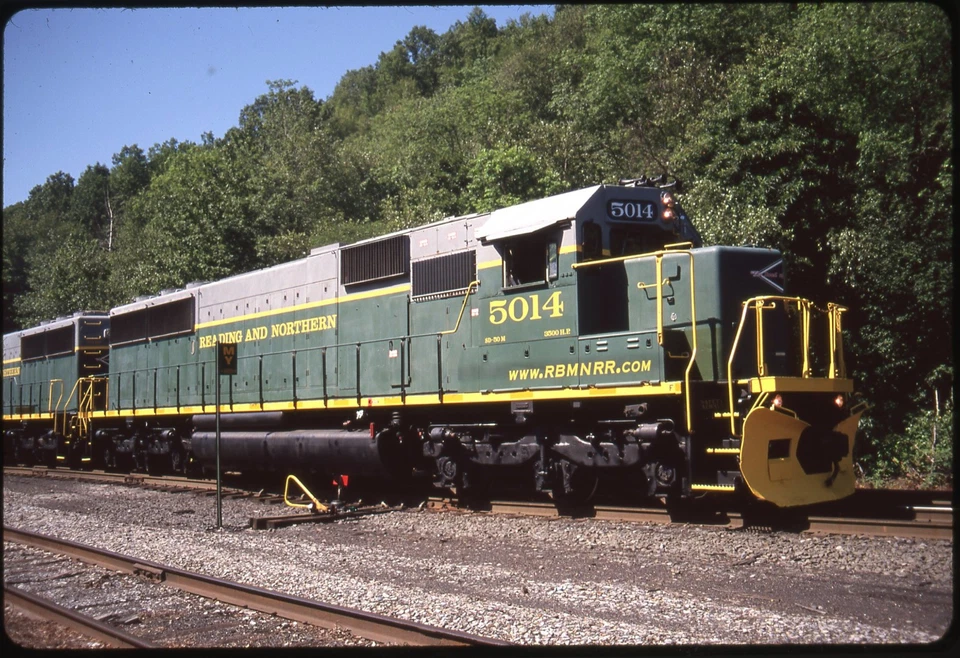 Diapositiva Ferroviaria Original: Reading & Northern 5014 Kodak es la única palabra montada Foto 1 de 1