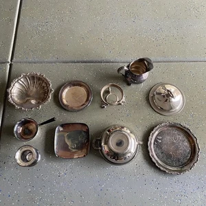 Lot Of 10 Vintage Leonard Silver Plated Plates Ornaments Platters - Picture 1 of 12