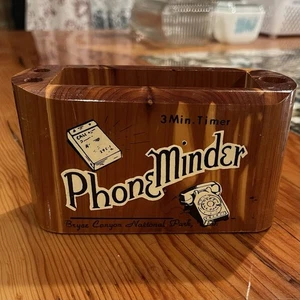 Vintage Phone Minder Holz Notiz Stift Papier Halter Bryce Canyon National Park - Bild 1 von 8