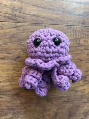 Handmade Crochet Octopus 3in Stuffed Animal - Image 1 of 4