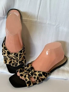 INC Women's Shoes Sandals Slides Animal Leopard Print Size 10 US - Picture 1 of 10