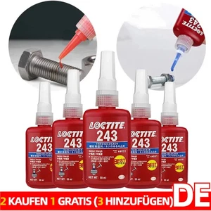 LOCTITE 243 Schraubensicherung mittelfest 50ml Schraubenkleber New & OVP DHL - Bild 1 von 6
