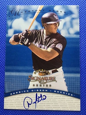 1997 Donruss Signature Derrick Gibson Century Marks Auto On Card Autograph /100 - Image 1 of 2