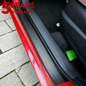 4PC Car Threshold Strip Door Plate Sill Scuff Cover Carbon Fiber for LEXUS Honda - Picture 1 of 16