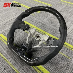 Real Carbon Fiber Steering Wheel Fits Subaru Outback Legacy 2010-2012 New Style - Picture 1 of 16