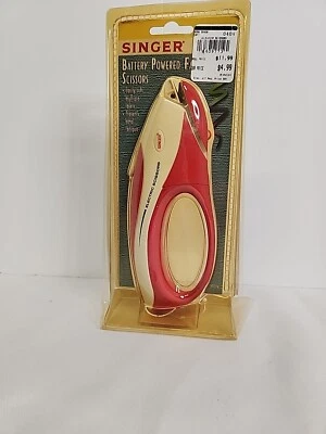 New Singer Electric Fabric Push Button Scissors 80596  - Image 1 of 4