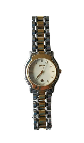 Orologio donna Gucci collezione serie 8000 acciaio inox e metallo tono oro