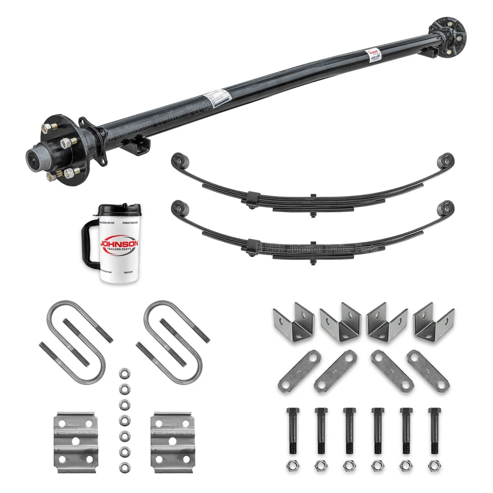 3,500 lb Idler Axle Running Gear Set w/ Hangers | 85" HF - 70" SC (545) Foto 1 de 4