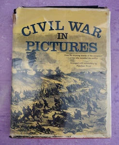 Guerra Civil en Imágenes 1955 HC DJ Ilustrado Fletcher Pratt Militar De Colección - Imagen 1 de 18