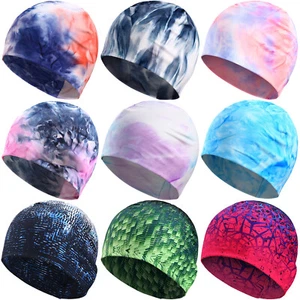 Winter Fashion Print Running Sports Caps Windproof Soft Elastic Ski Beanies Hats - Picture 1 of 25