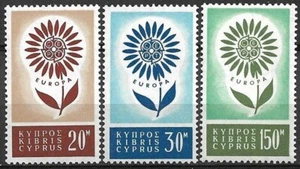 Chipre 1964 Yvert 232/34 Europa CEPT sin montar o nunca montado en muy buen estado - Imagen 1 de 1