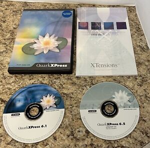 QuarkXPress 6.1 CD MAC OS Writing Editing Publishing Tools with 6.5 Updater CD