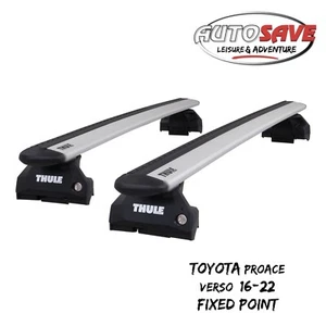 Thule WingBar Evo Silver Roof Bars Set for Toyota Proace Verso 16-22 Fixpoints - Picture 1 of 1