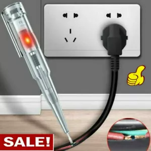 Pluma comprobadora eléctrica sensible de 70-250 V luz LED brillante impermeable voltaje de CC - Imagen 1 de 11