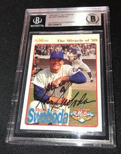 RON SWOBODA SIGNED 1969 NEW YORK METS 1994 SPECTRUM #9 BECKETT 475