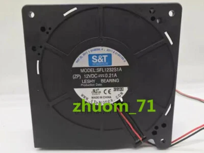 1PC S&T 12032 SFL1232S1A DC12V 0.21A 12CM turbo blower cooling fan - Image 1 of 2