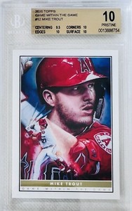 2020 Topps Game Within The Game Mike Trout #12 Paul Jennis BGS 10 Pristine 💎