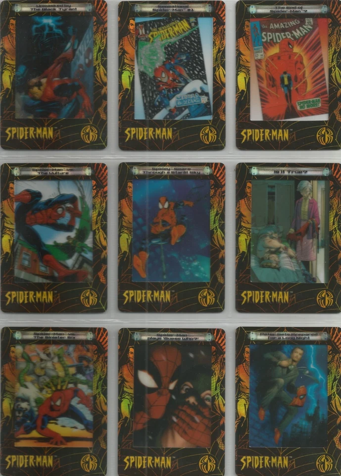 Spider-Man FilmCardz - Jeu de 9 cartes de chasse #PH1-PH9 - Photo 1/1
