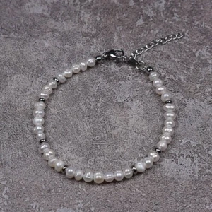 Natural Freshwater Pearl Bracelet For Men Women Gift - Picture 1 of 5