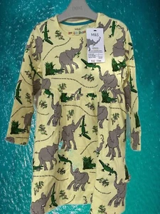 M&S Girls Cotton Yellow Dress Age 3-4 Years ROALD DAHL Long sleeve - Picture 1 of 4