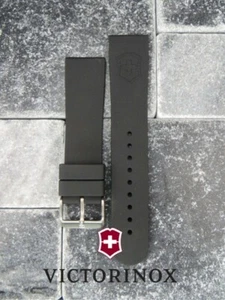 Nuovo Cinturino Orologio 22 mm Victorinox Esercito Svizzero Cinturino in Gomma Nero Maverick Diver - Foto 1 di 7