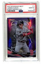 2022 Bowman’s Best Jarren Duran 100/250 Purple Refractor Rookie Card PSA 10