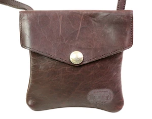 The Buffalo Billfold Company BRAUN ECHTLEDER KLAPPE KLEINE X-BODY SCHULTERTASCHE - Bild 1 von 14