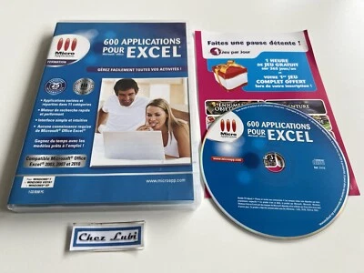 600 Applications Pour Microsoft Office Excel 2003, 2007 et 2010 - PC - FR - Image 1 of 3