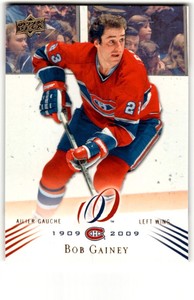 2008-09 Upper Deck Montreal Canadiens Centennial Bob Gainey #10 Montreal