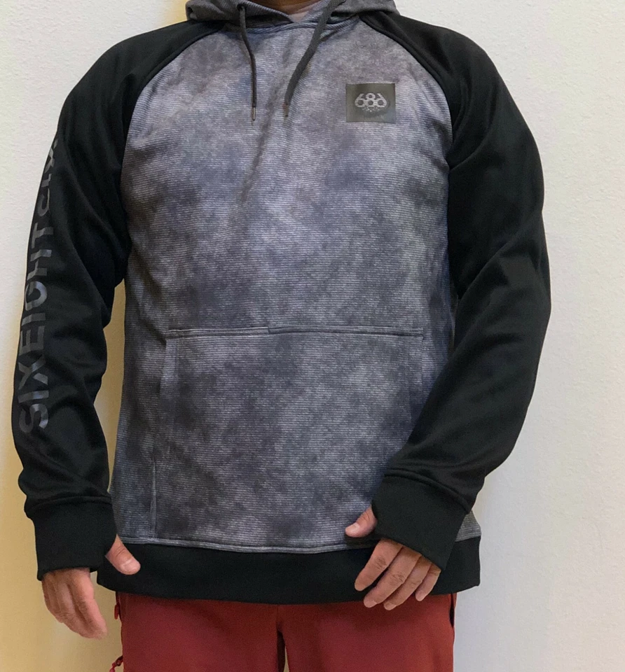 Pullover con capucha polar Knockout 686 (L) lavado carbón L9WCST08-CHWA Foto 1 de 1