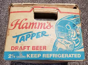 Vintage ~ Hamm's Beer Aluminum Keg Tapper Draft 2 1/4 Gallons with Box - Picture 1 of 14