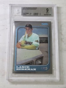1997 Bowman Chrome Lance Berkman Rookie BGS 9. Astros