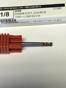 1/8 ZOLL 4FL EINENDIGER STUMMELLÄNGE VARIABLE SCHRAUBENLINIE HARTMETALL SCHAFTFRÄSER - Bild 1 von 1