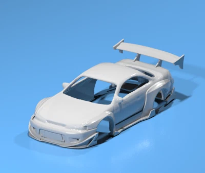 Kit de carrocería ancha pandem de resina 3D para Hot Wheels S14 Silvia - JDM Custom Mod Parts Foto 1 de 4