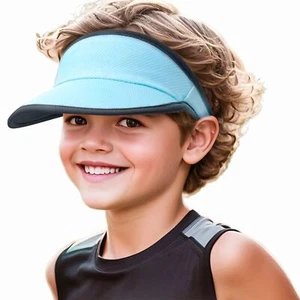 Kids Quick Drying Sun Visor Hat Lightweight Summer Runninig Tennis Golf Visor... - Picture 1 of 7