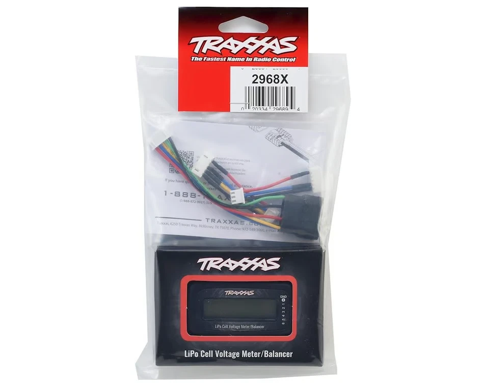 Traxxas Lipo Cell Voltage Checker With Adapter 2968x