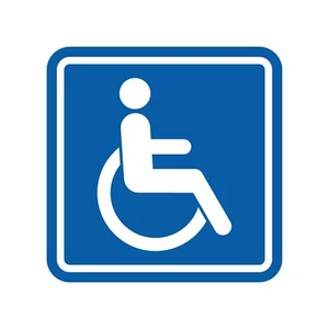 HANDICAP PARKING SIGN DISABLE DECAL STICKER VINYL CAR TRUCK BOAT VEHICLE WINDOW - Picture 1 of 1