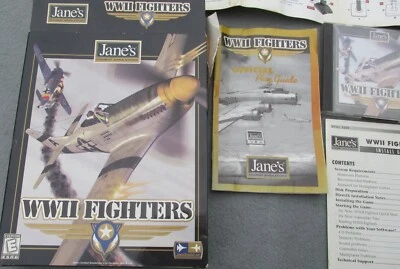 Jane's Combat PC Game Simulations WWII Fighters Box Video Game CD Rom - Image 1 of 4