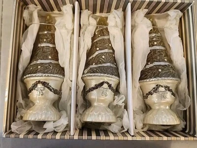 White Barn Holiday Forest Topiary Candle Trio Unscented Unused in Original Box - Image 1 of 4