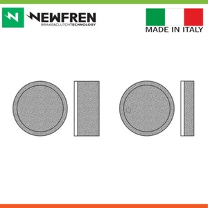 Nuevo * Newfren * Pastilla de freno delantera orgánica Touring para HONDA CB200 200cc '76-78 - Imagen 1 de 3