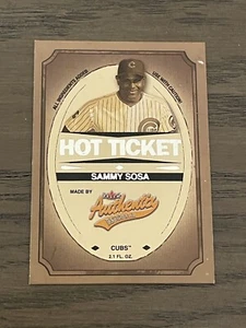 2005 Fleer Authentix Hot Ticket Sammy Sosa #9HT Chicago Cubs - Picture 1 of 3