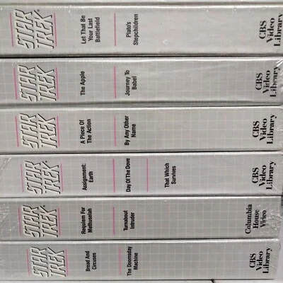 Lot 15 VHS STAR TREK COLLECTOR EDITION 1987 CBS PARAMOUNT Clamshell Factory Seal - Image 1 of 4